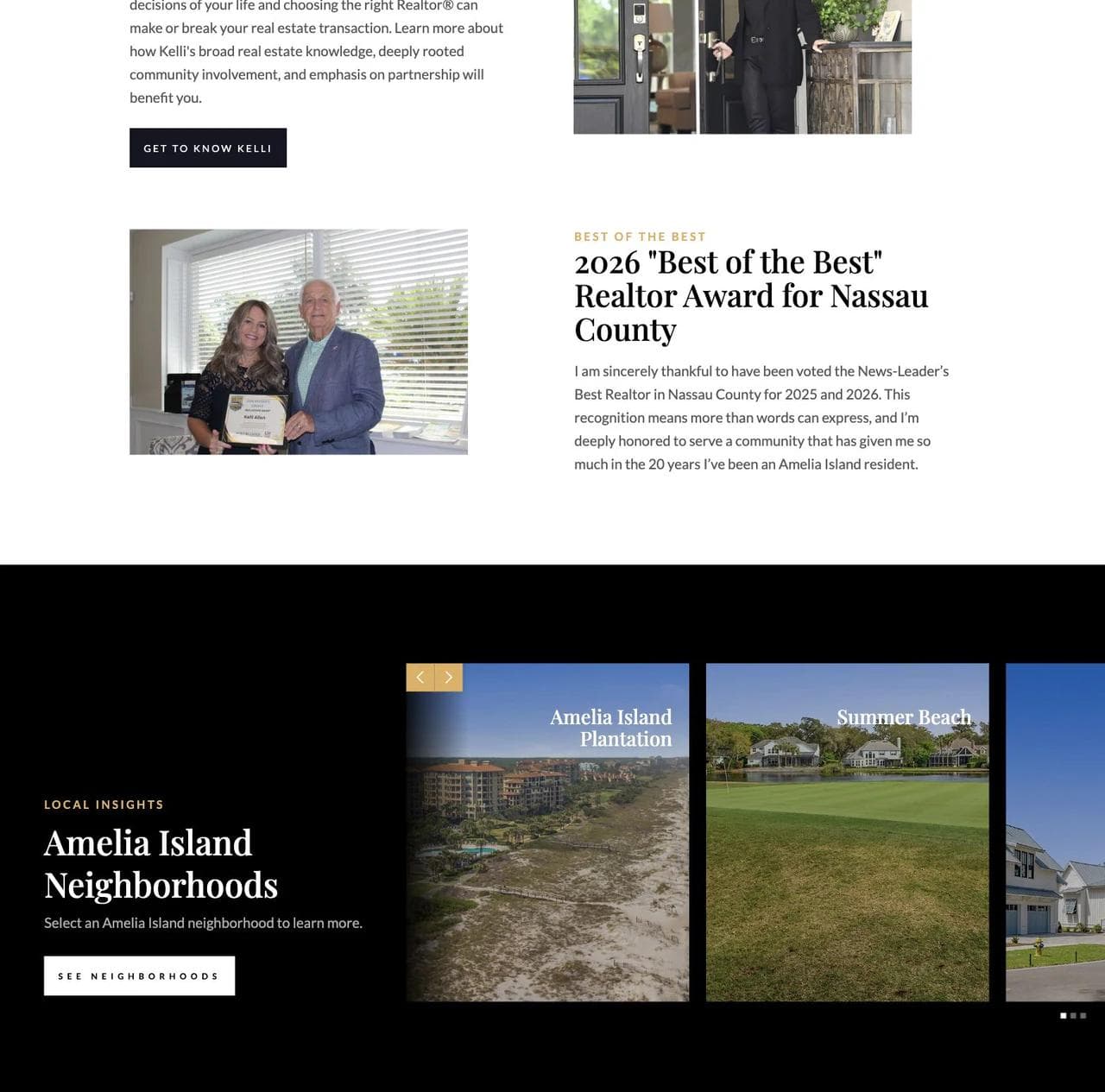 Home in Amelia Island neighborhood cards and local social proof