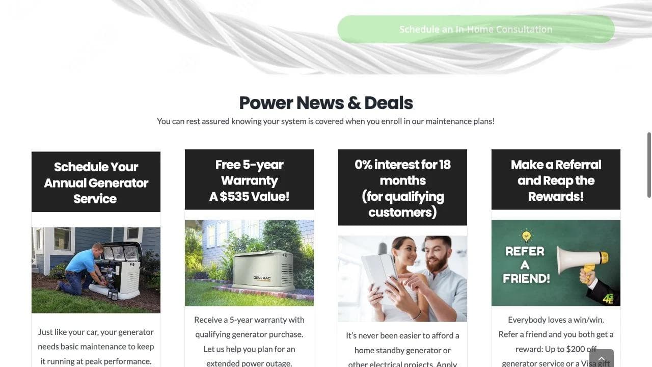 4th Generation Electric middle website section