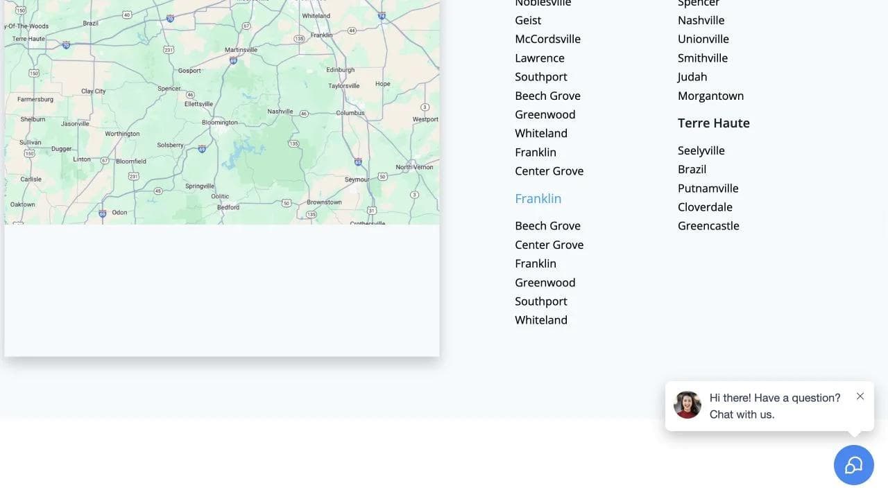 Modern Roof middle website section