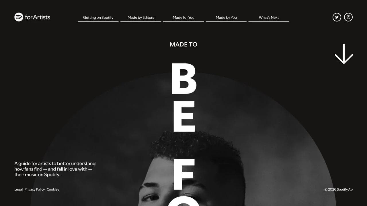 Spotify Made to Be Found artist education opening