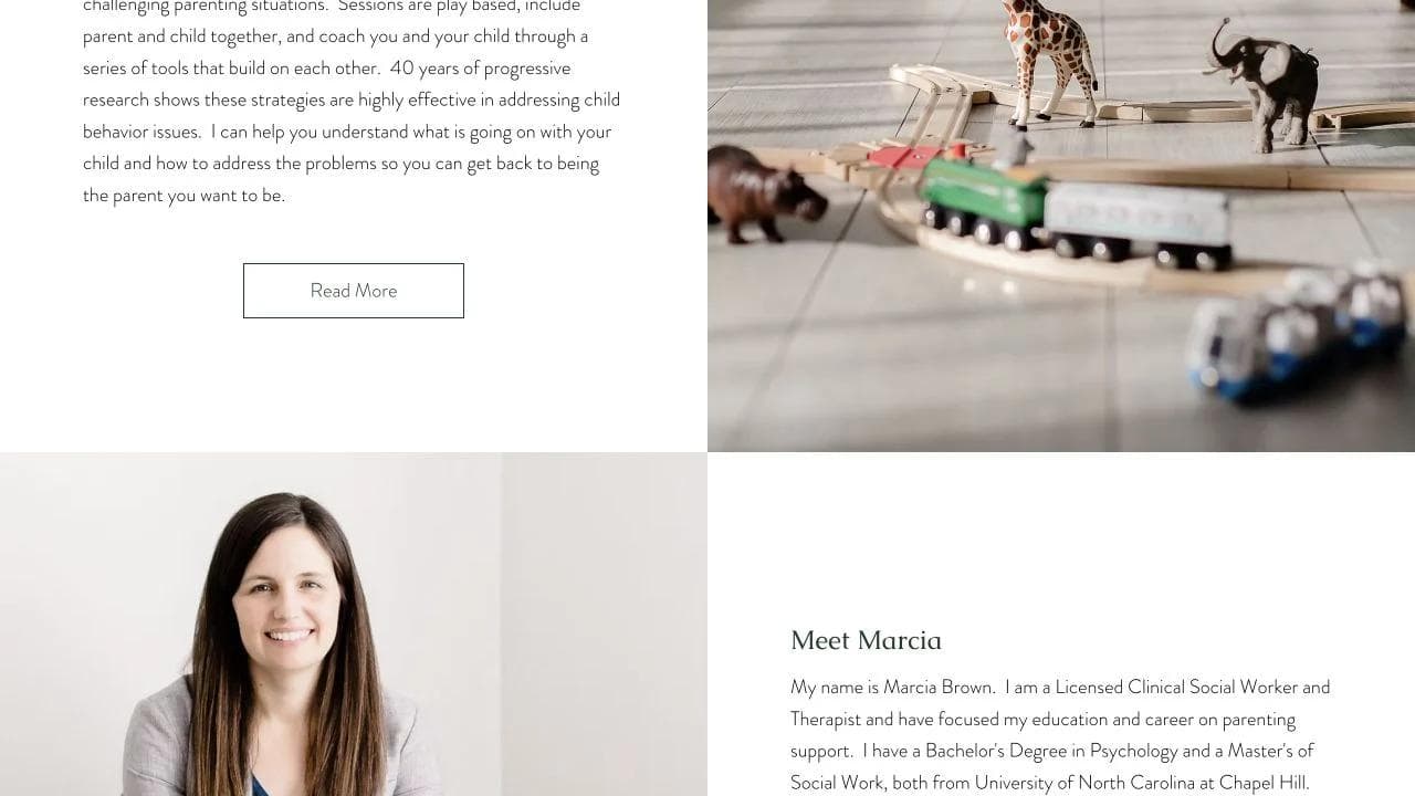 Fresh Start Parenting middle website section