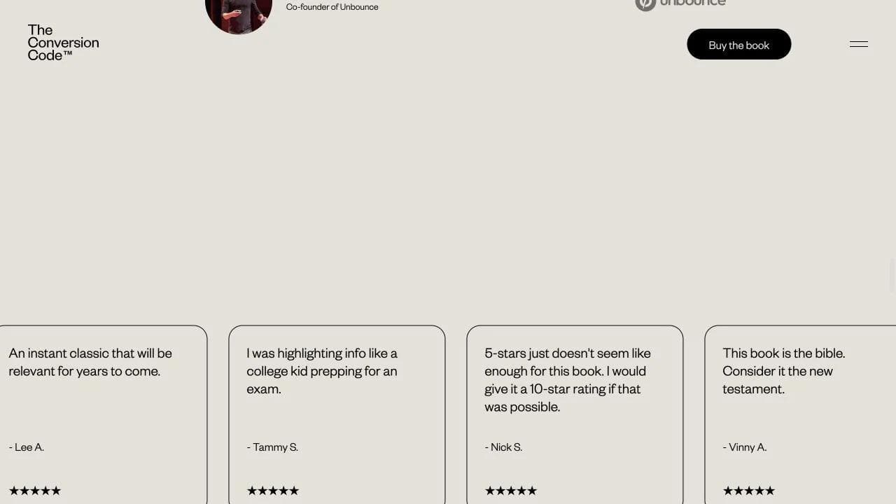 The Conversion Code reader review section