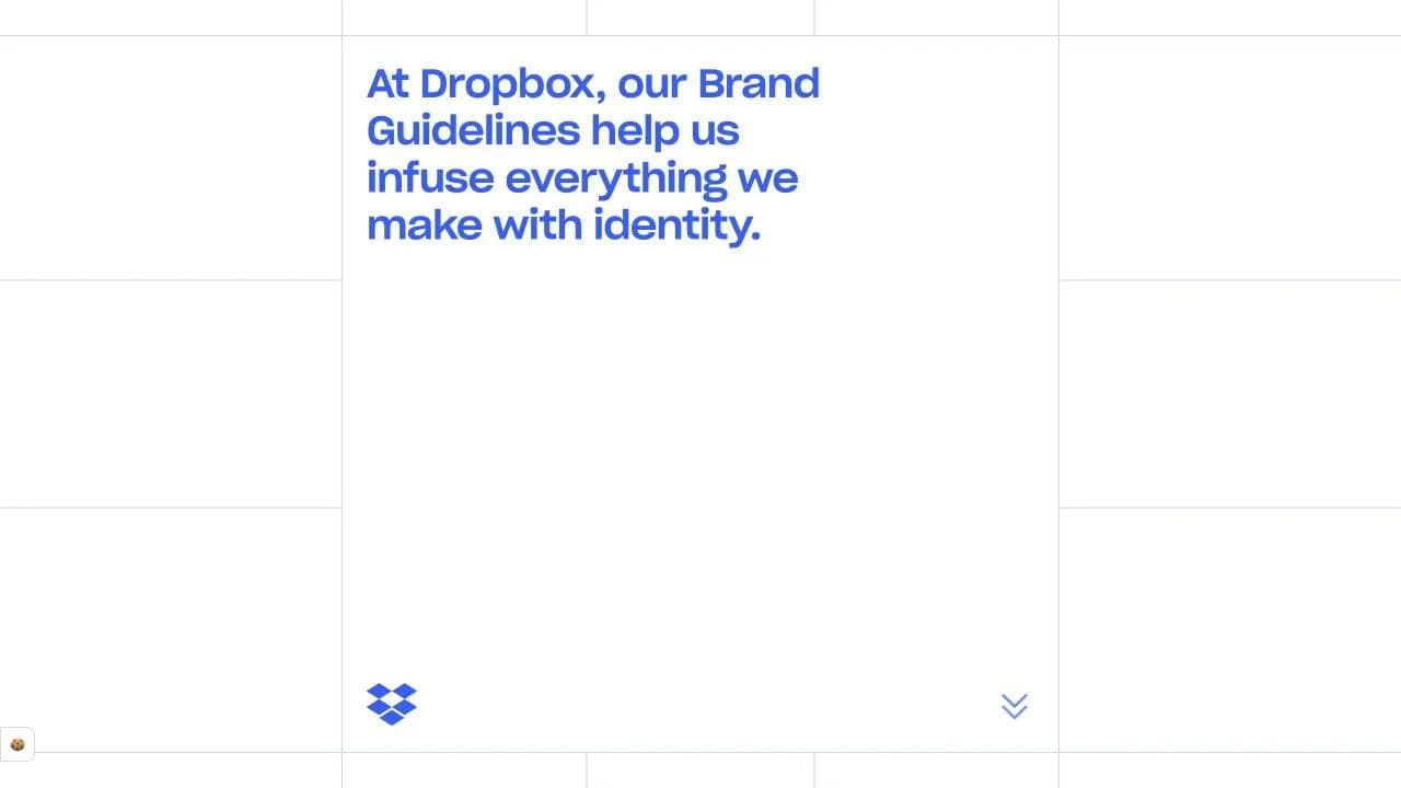 Dropbox Brand Guidelines opening