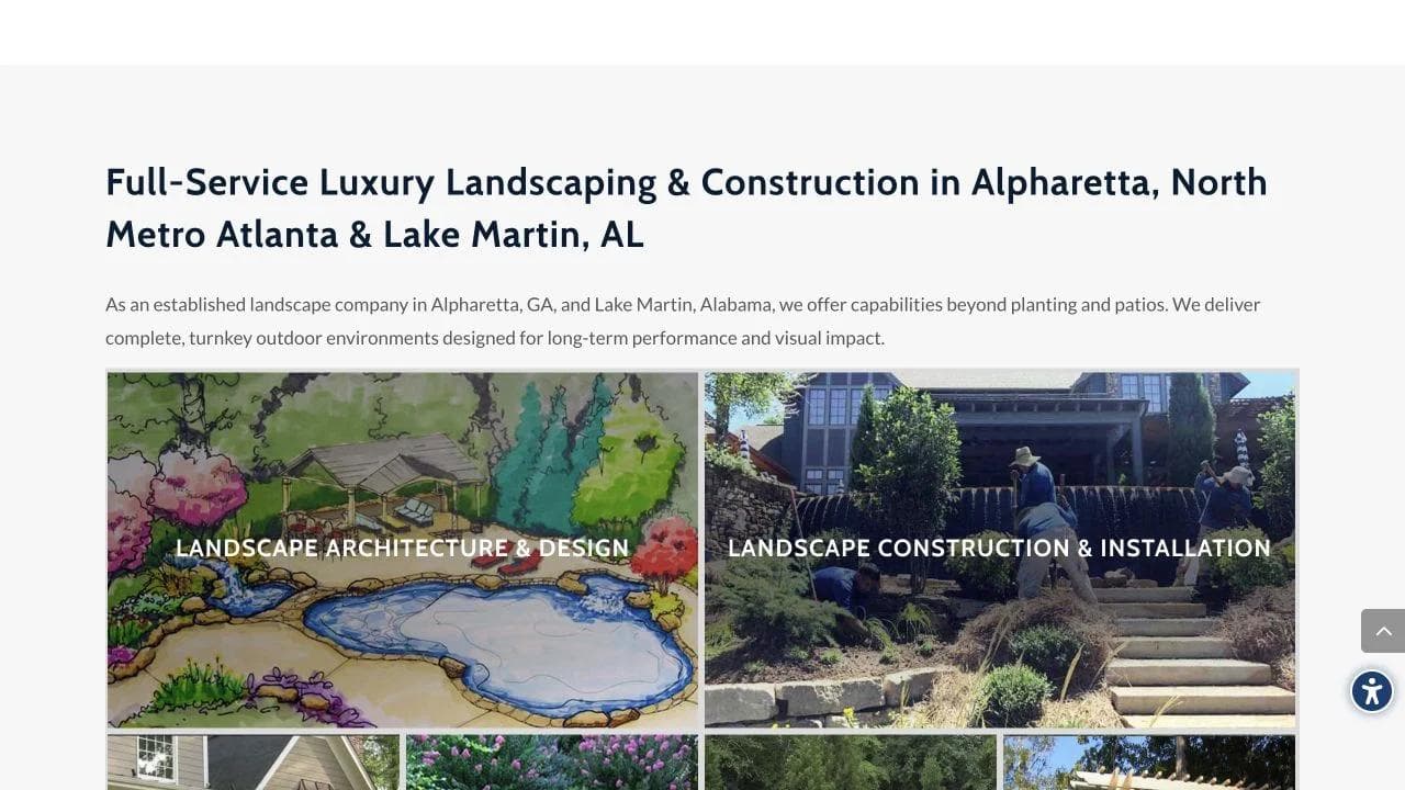 Outside Landscape Group middle website section