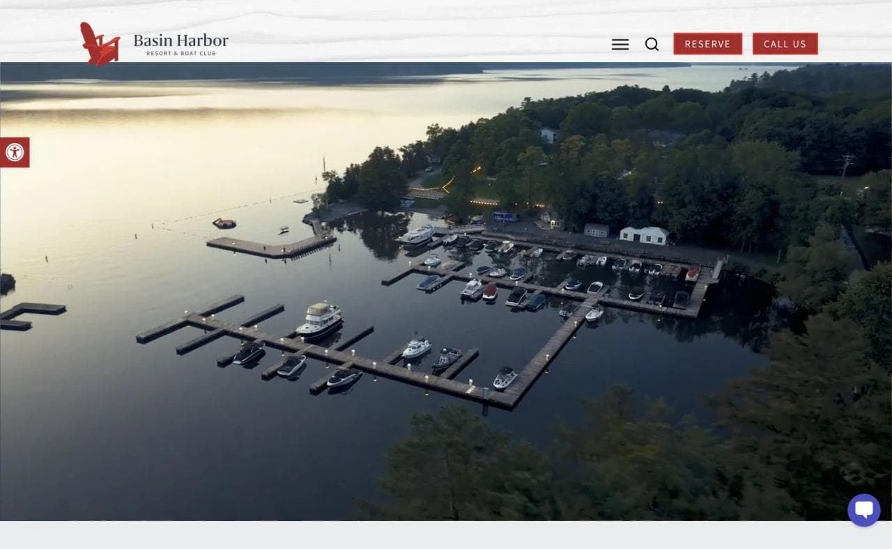 Basin Harbor Lake Champlain resort homepage hero