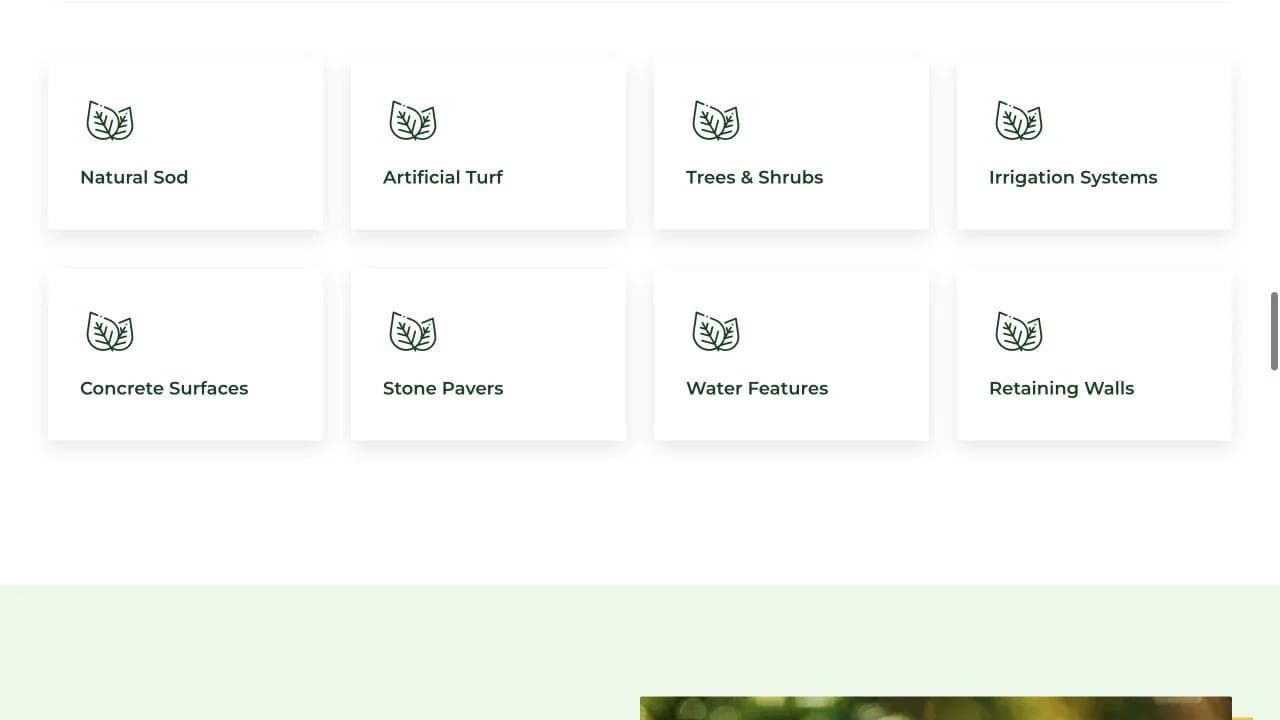 Excel Landscape middle website section