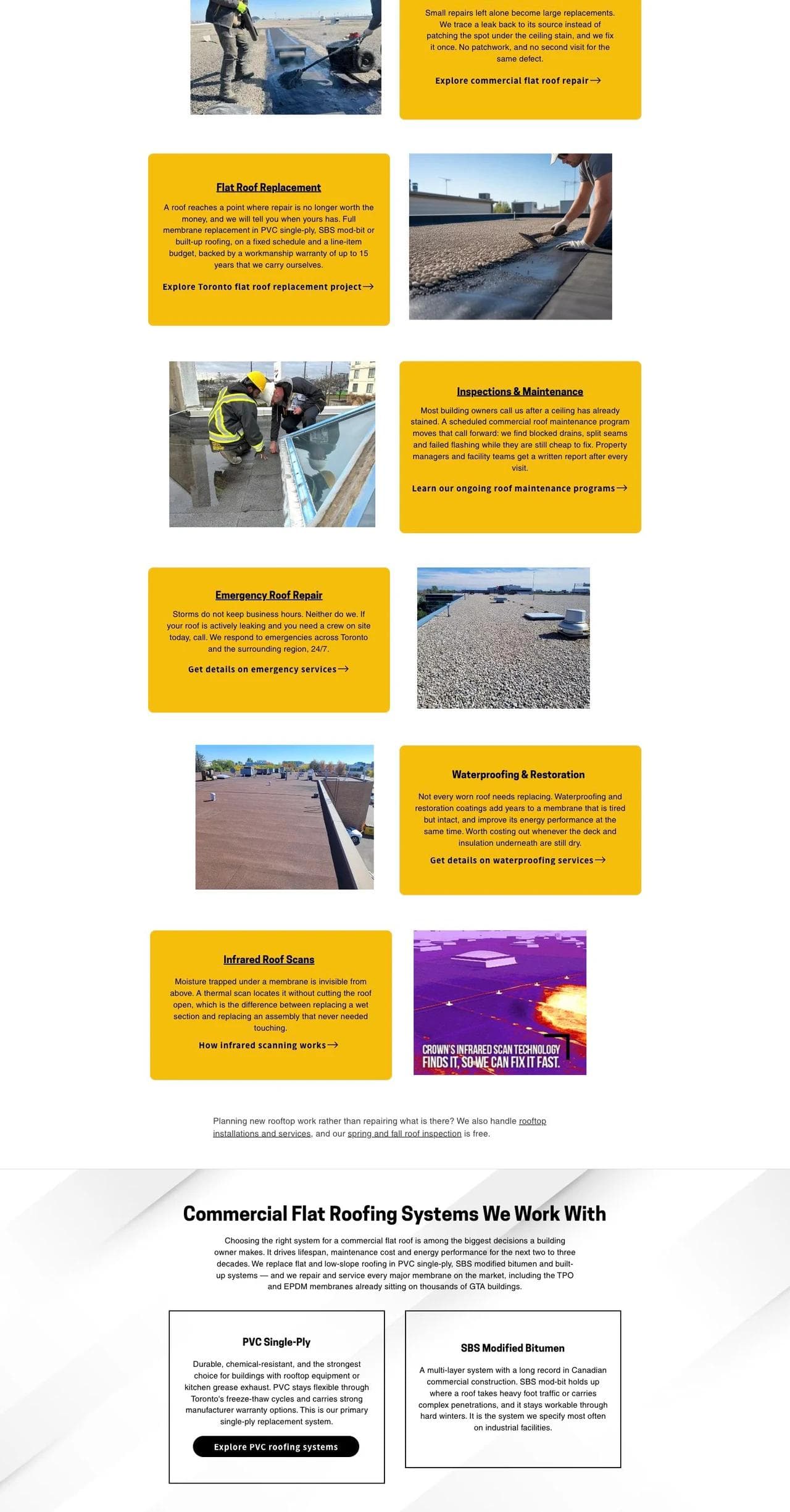 Crown Industrial Roofing services and commercial roof-system choices