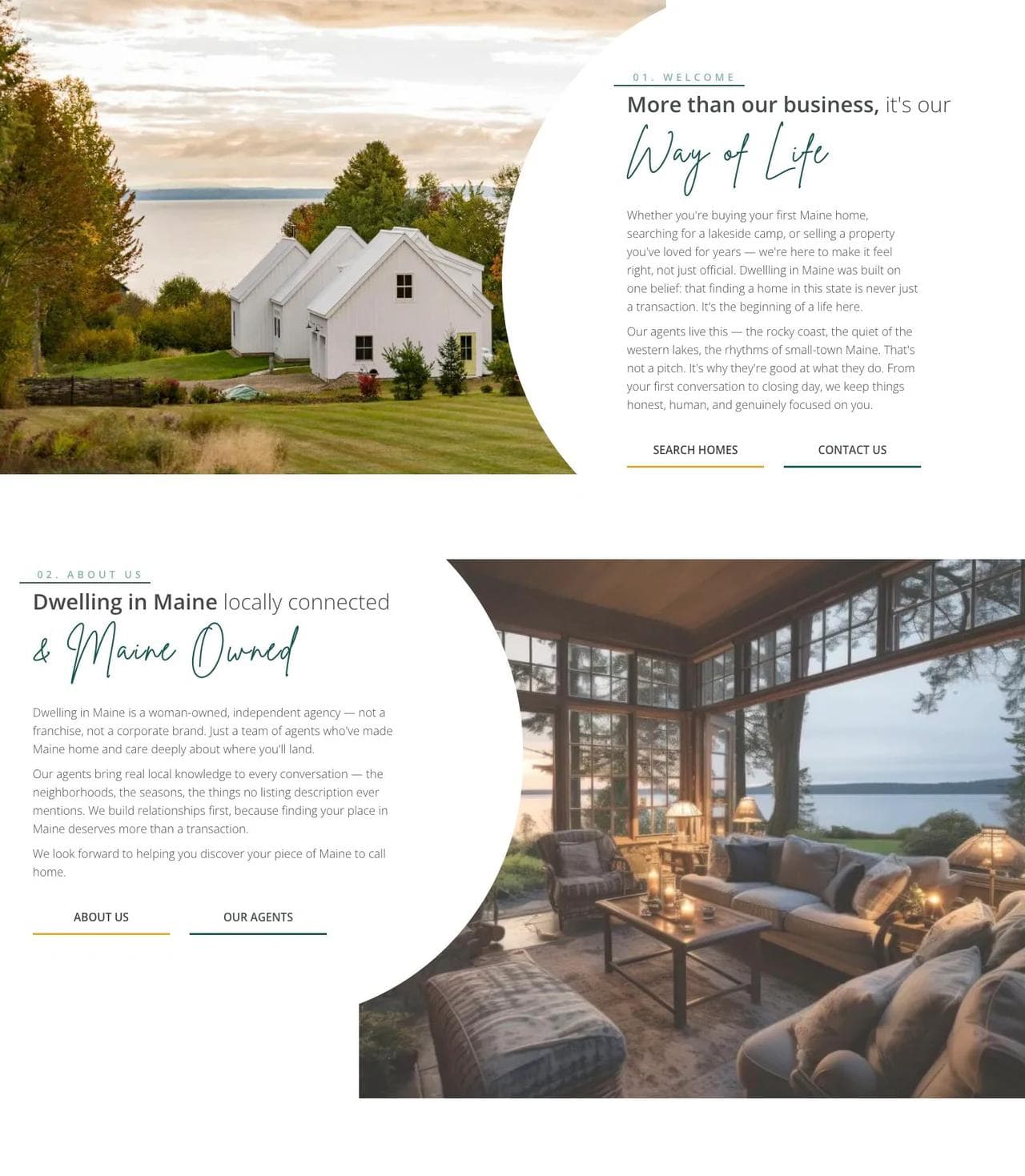 Dwelling in Maine local ownership and lifestyle sections