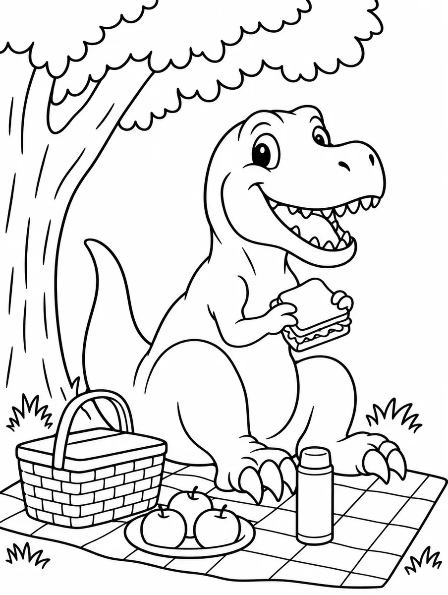 Coloring page example made with Moda