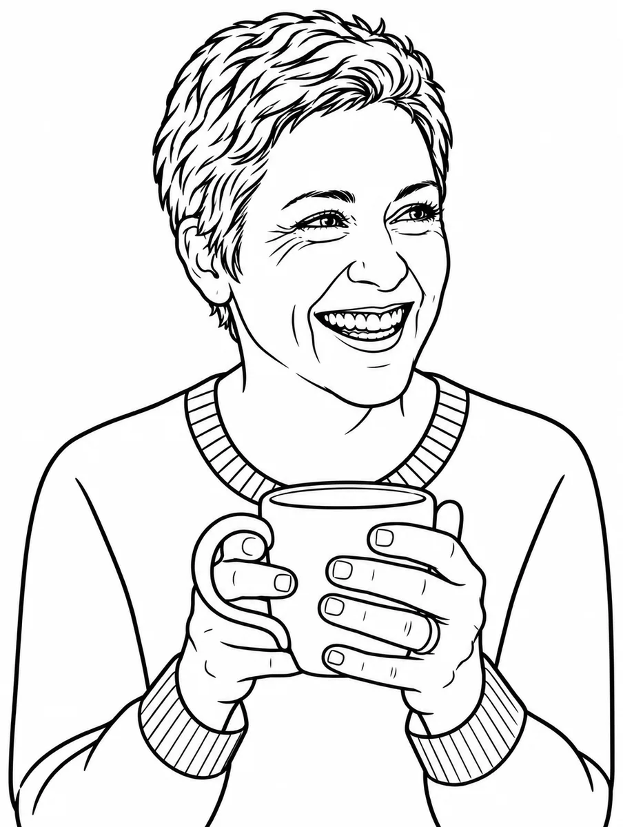 Coloring page made from the photo