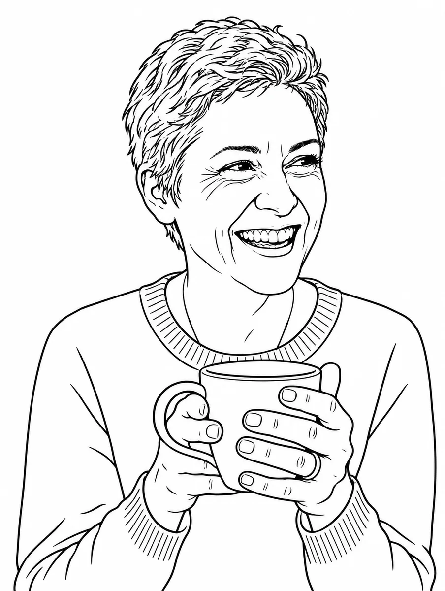 Line art made from the photo