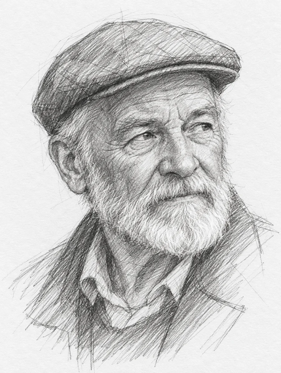 Pencil sketch example made with Moda