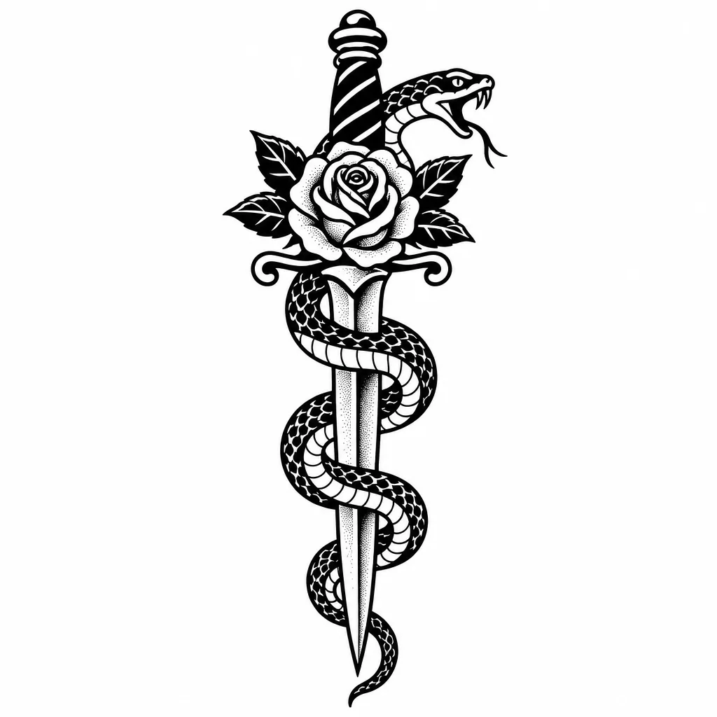 Tattoo design example made with Moda