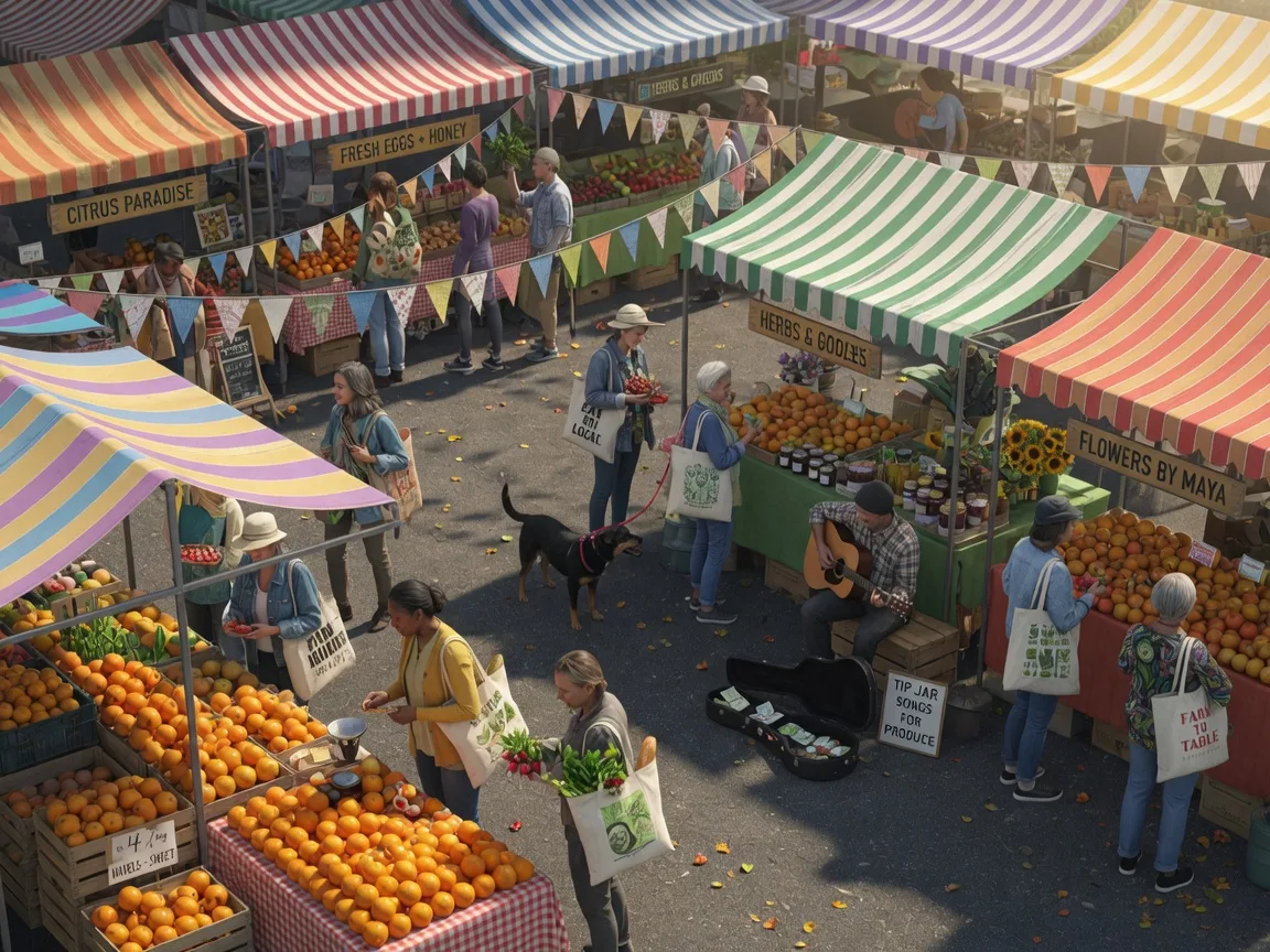 Grok Imagine Pro output for the busy scene prompt