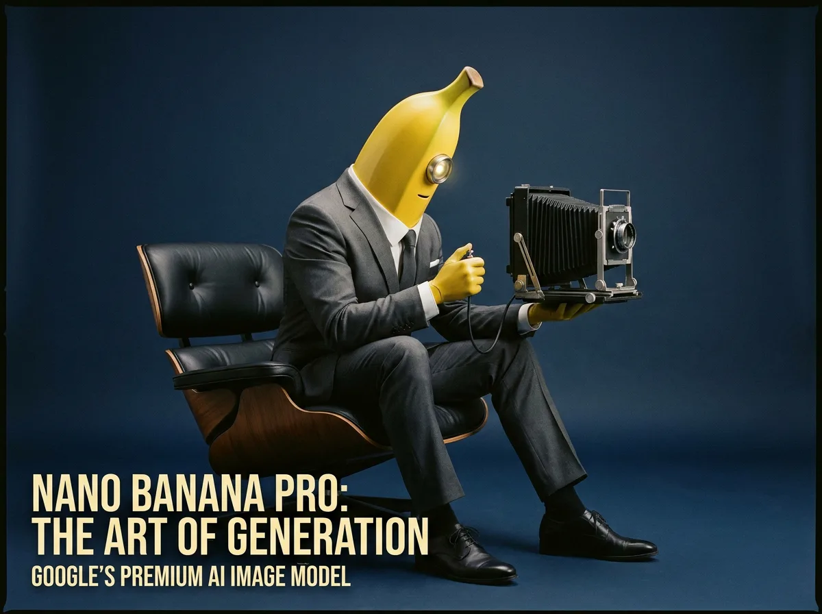 Nano Banana Pro self-portrait, editorial studio photograph